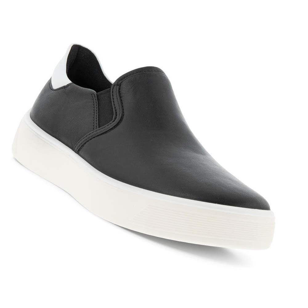 Women's Ecco Street Tray W Slip-on Casual Shoes Black | Canada 93BEX